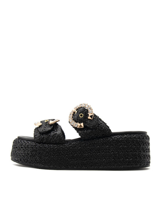 Mariella Fabiani Дамски Сандали Flatforms Черни
