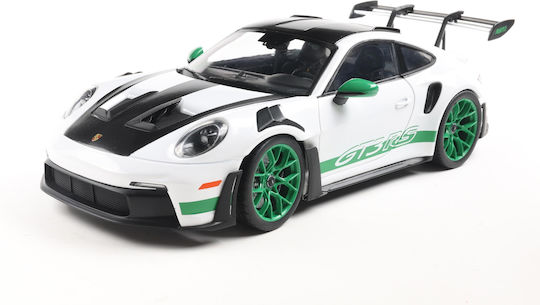 1/18 Porsche 911 992 Gt3 Rs 2024 White W Green Stripes W Weissach Package Tribute To 1972 Carrera Rs