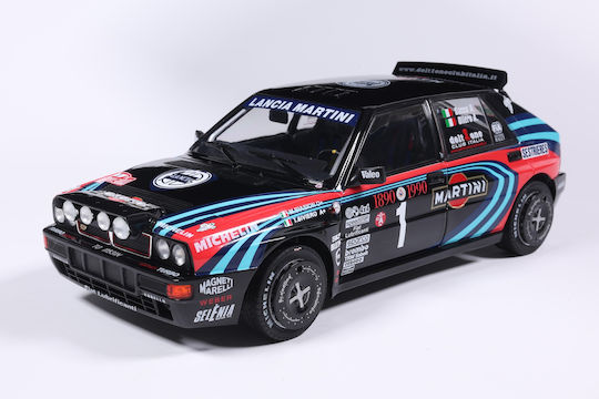 1/18 Lancia Delta Hf Integrale 1990 Nr.1 Black W Martin Livery Tribute To M.biasion/t.siviero Rallye Monte-carlo 1990