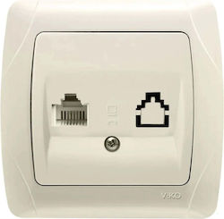 Rj11 Telephone Socket Cream Carmen