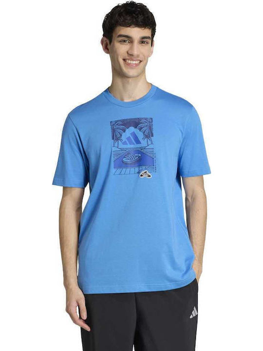adidas Тениска Син