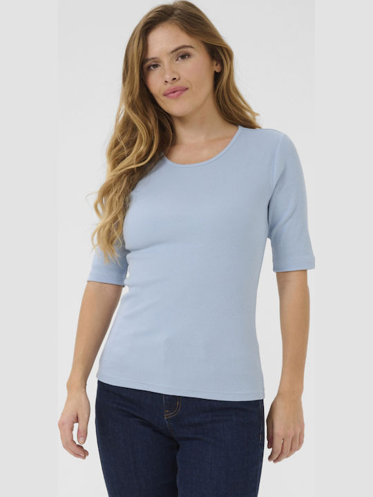 Kaffe Γυναικείο T-shirt Γαλάζιο