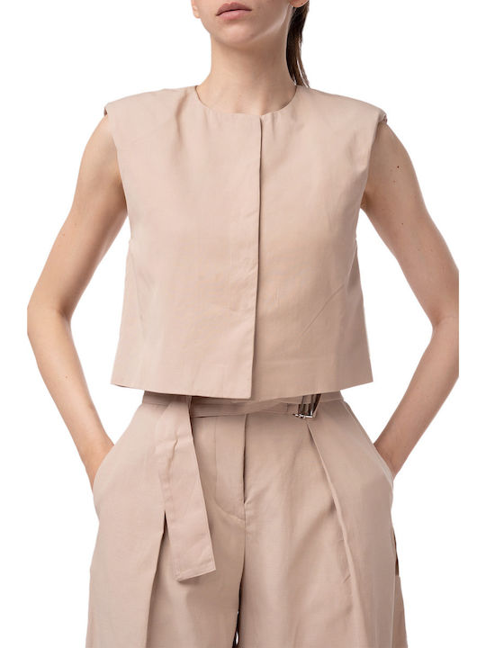 MY T Women's Blouse Beige