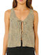 Women's Summer Crop Top Linen Sleeveless Multicolour