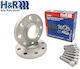 15mm Car Wheel Spacers Lip Bolts H&r 4x114.3 Bolt Pattern Center 67.1 Mm Al 7075 Silver 2 Pieces 30646715