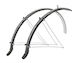 26" Spencer Black Vinyl Bicycle Mudguards + Splash Guards