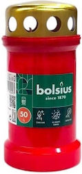 Κερί Διαρκείας Bolsius 50 Ωρών Καπάκι Κόκκινο
