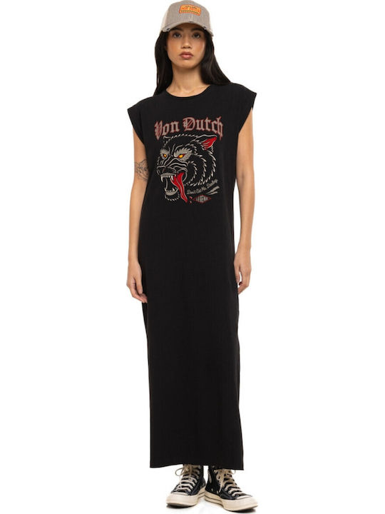 Von Dutch Summer Maxi Dress Black