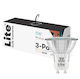 Lite Bulb Moments Smart Bulbs LED 4.5W for GU10 Socket RGB Dimmable 3 Pieces