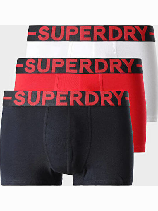 Superdry Trunk Triple Men's Boxer Navy/Red/Optic