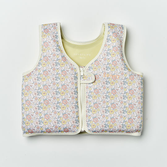Sunnylife Vesta De Salvare Pentru Copii 3-6 Into Garden Ditsy Floral