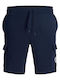 Kids Fabric Cargo Shorts/Bermuda Blue