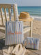 Kaemingk Fabric Beach Bag with Toiletry Bag Blue