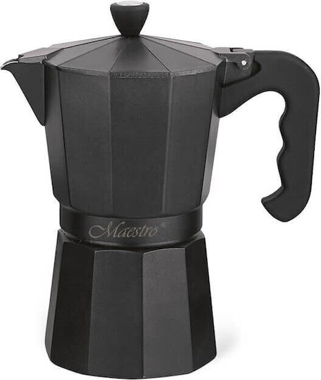 Maestro Espressokocher Für Den Herd 6 Tassen Schwarzes MR-1666-6-Schwarz
