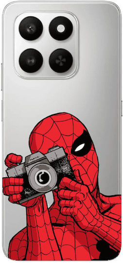Honor Magic 400 Smart Spiderman Take Picture Transparent Silicone TPU Case