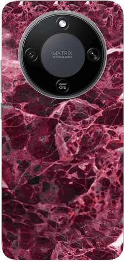 Honor Magic 8 Lite Marble Cherry Transparent Silicone Tpu Θήκη