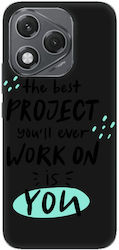 Honor 400 Lite Best Project Black Colored Silicone Tpu Θήκη