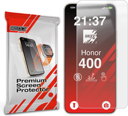 GrizzGlass Matte Screen Protector Compatible with Honor 400