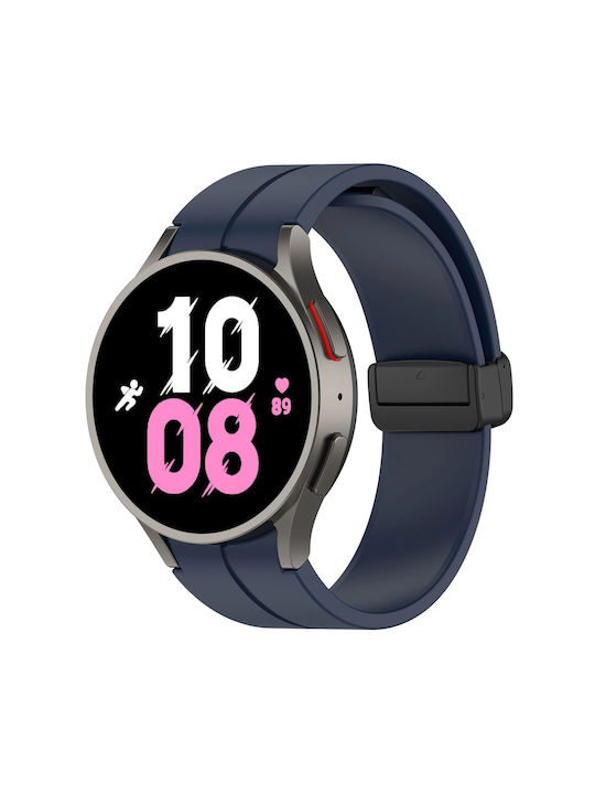 Bizon Curea Silicon Pentru Ceas Compatibilă Samsung Galaxy Watch Fe 7 6 6 Classic 5 5 Pro 4 Albastru Marin