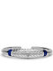 Buddha to Buddha Women's Silver Handcuff Bracelet 17cm