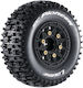 Louise Sc-pioneer Soft Wheel Set On Black Rim Replaceable 12 14 17mm Hex 2 Pcs 1/10 Short-course