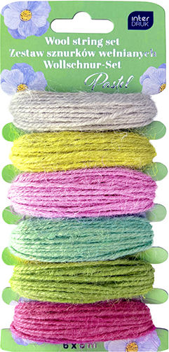 Șiret Interdruk 376756 Pastel 6 Culori 5m