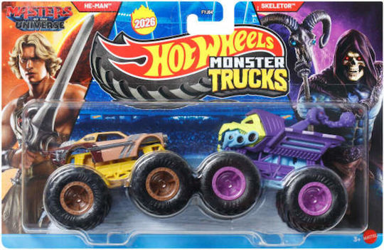 Mattel Αυτοκινητάκι Monster Trucks Demolition Doubles – He-Man vs Skeletor Monster Truck