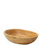 Wooden Serving Bowl Brown 31x22cm bl320
