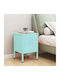 Metallic Green Bedside Table 35x35x51cm
