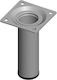 Element-System Metallic Furniture Leg with Regulator Suitable for Table / Coffee Table 10cm Gray