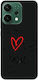 Oppo Reno 14 I Love You Black Colored Silicone TPU Case