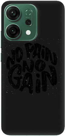 Oppo Reno 14 Hustle Black Colored Silicone TPU Mobile Phone Case
