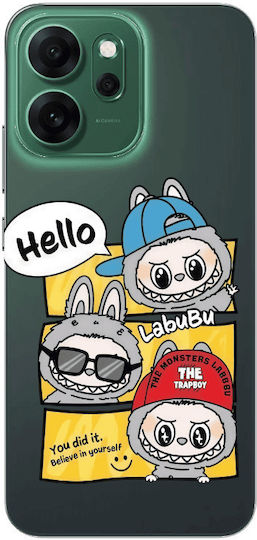 Oppo Reno 14 Fs Labubu3 Transparent Silicone Tpu Θήκη
