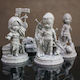 Φιγούρα Witcher Chibi Set 4 Models 3d Εκτυπωμένη-20 Cm 1:8