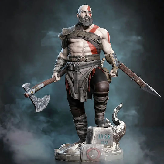 Фигура Kratos От Богът На Войната 3d Принтирана 15 2 См 1:12