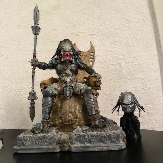 Φιγούρα Predator On Throne 3d Εκτυπωμένη-11 4 Cm 1:16