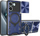 Techsuit Plastic Blue Back Cover (Poco X8 Pro)