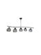 Epiplo-Fos Pendant Rail Light for 5 E27 Bulbs 90x10x42cm