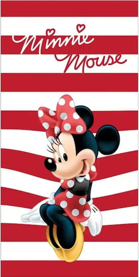 Borea Kids' Beach Towel Red Minnie 140x70cm
