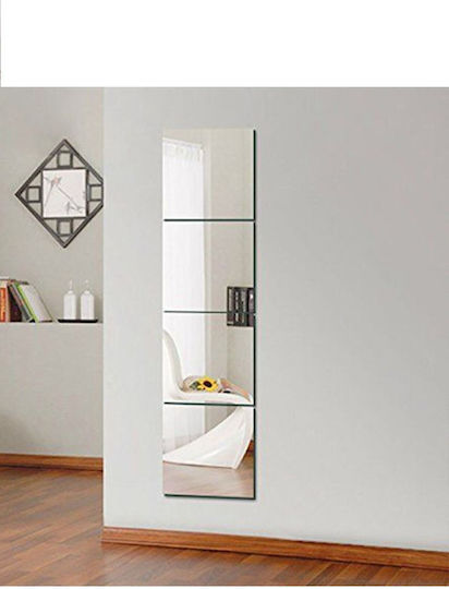SteweHome STE-009260-P9260 Καθρέπτης Τετράγωνος Ασημί 30x30cm 4τμχ SteweHome STE-009260-P9260 Καθρέπτης Τετράγωνος Ασημί 30x30cm 4τμχ