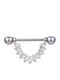 Silver And More Скуларак Бар Нипел От Стомана 12 x 1.6mm