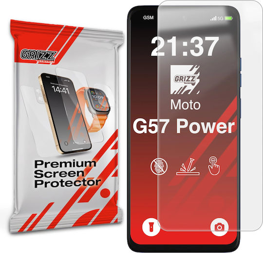 GrizzGlass Matt Displayschutzfolie für Moto G57 Power