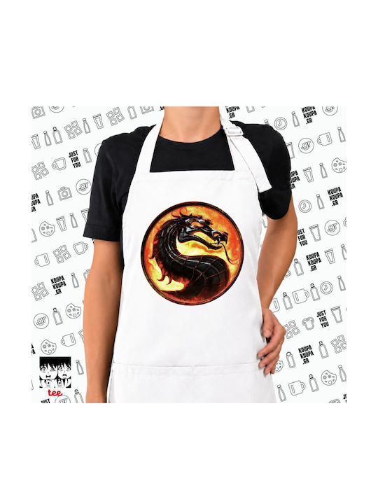 Koupakoupa Mortal Kombat Schürze Für Die Küche Weiß 22x40cm KP_18730 Apron-Weiß