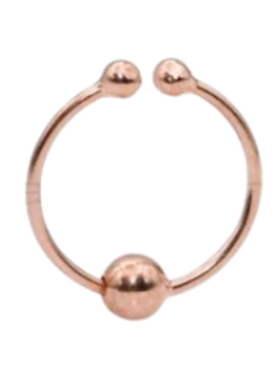 Silver And More Fake Nose Hoop Earring from Pink Gold Plated Silver N10130