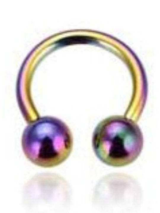 Silver And More Barbell Eyebrow Piercing Earring Steel 8 x 3mm Silver