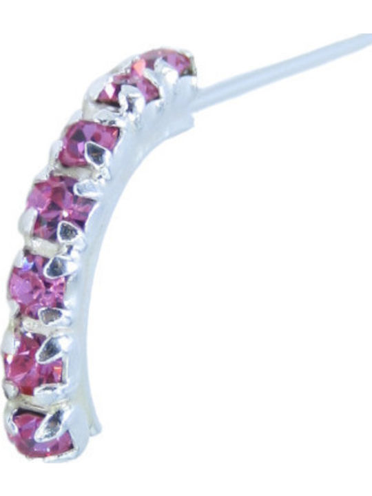 Silver And More Nose Hoop Earring from Pink Gold Plated Silver