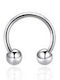 Silver And More Barbell Eyebrow Piercing Earring Steel Silver