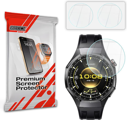 GrizzGlass Tempered Glass for Huawei Watch GT 6 46mm 2 Pieces