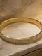 Crystal Bangle Bracelet Gold Stainless Steel