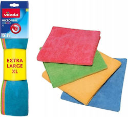 Vileda Microfiber Cloth Colors Extra Large 4 Pcs Vileda Microfiber Cloth Colors Extra Large 4 Pcs